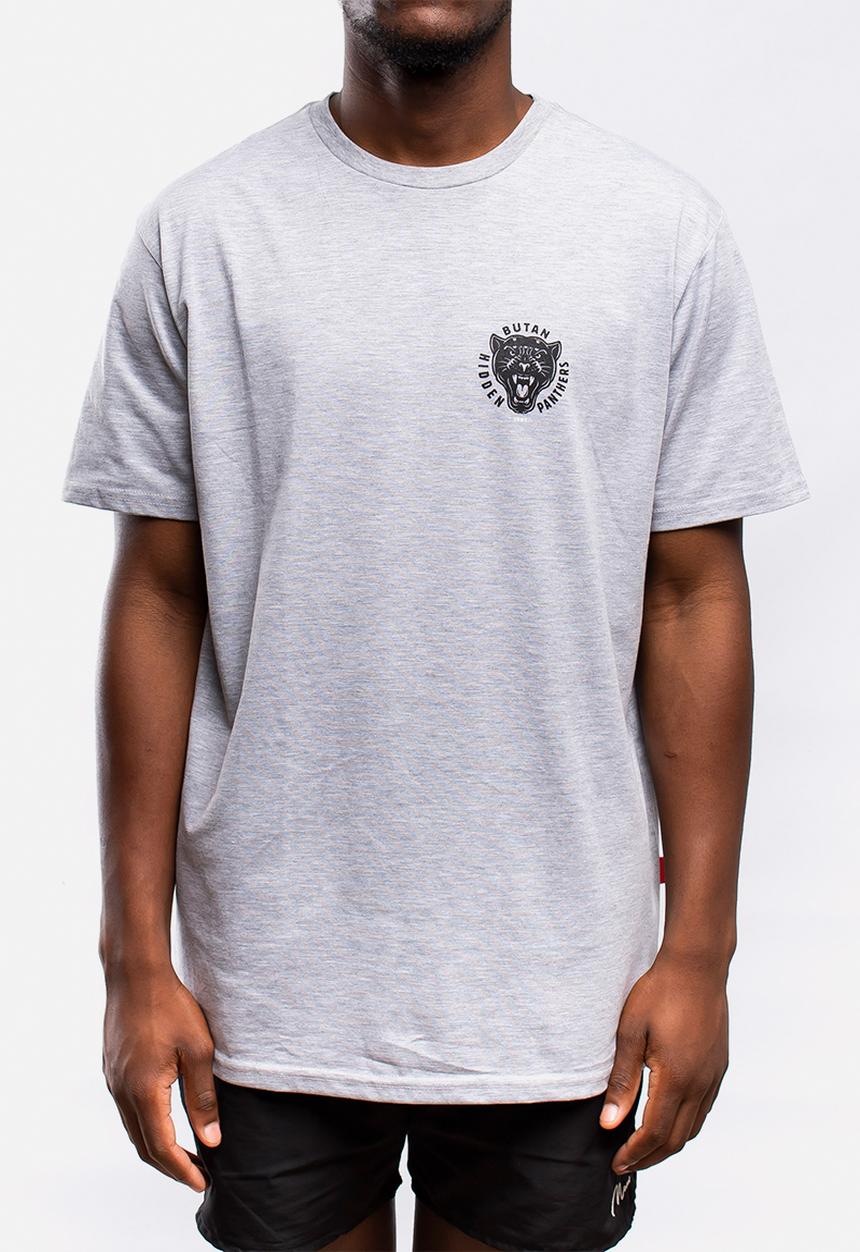 Butan - Hidden panthers T-shirt - grey melange
