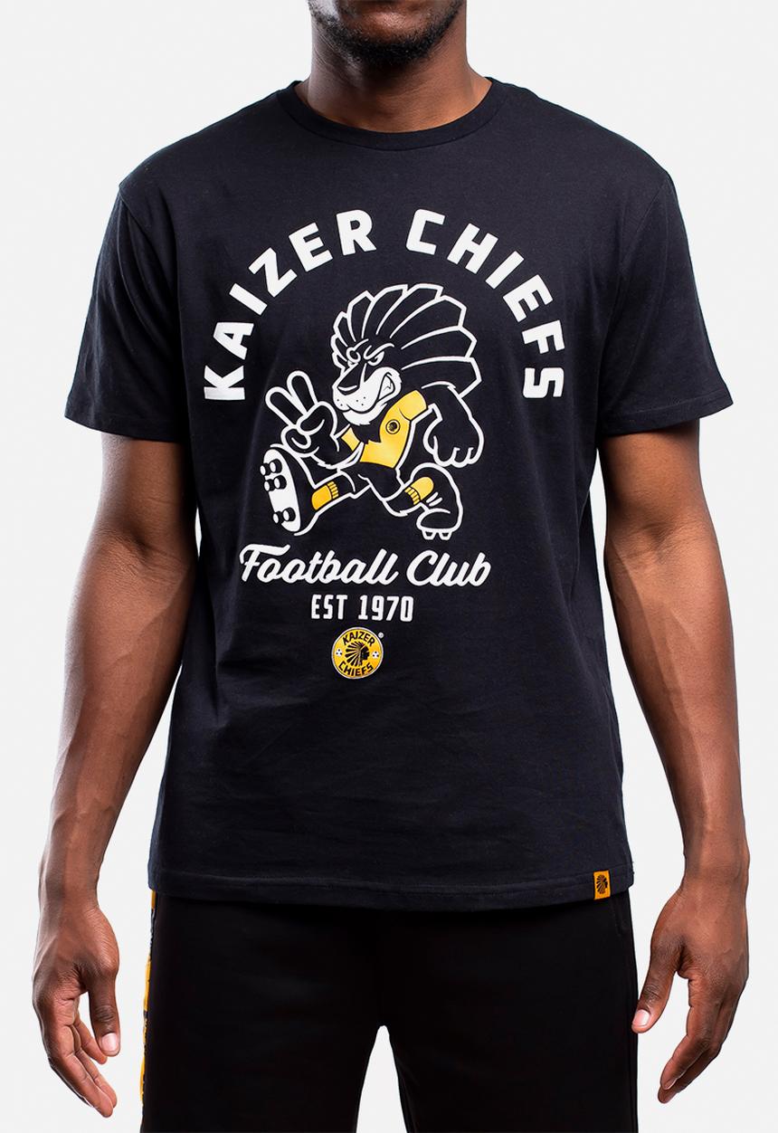 Kaizer Chiefs - Urban Edition - Lion character T-shirt - black