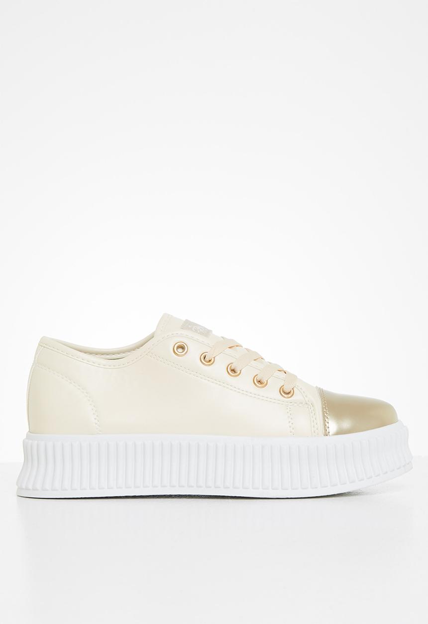 Miss Black - Kiss2 flatform sneaker - neutral