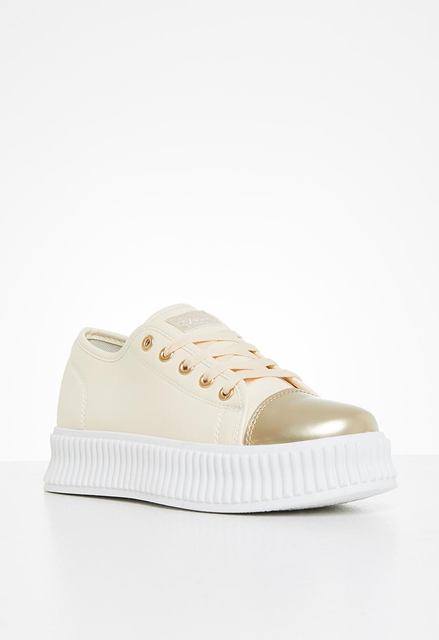 Miss Black - Kiss2 flatform sneaker - neutral