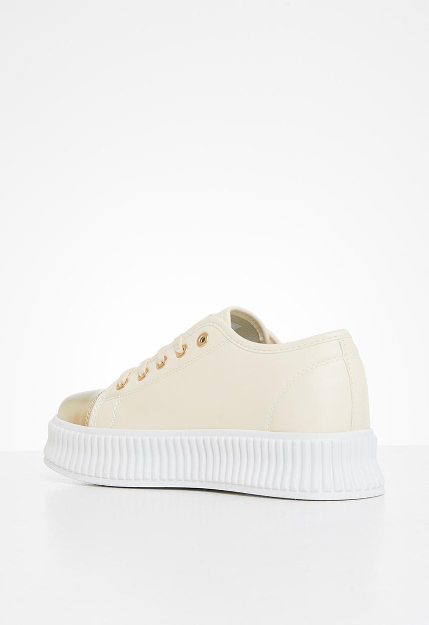 Miss Black - Kiss2 flatform sneaker - neutral