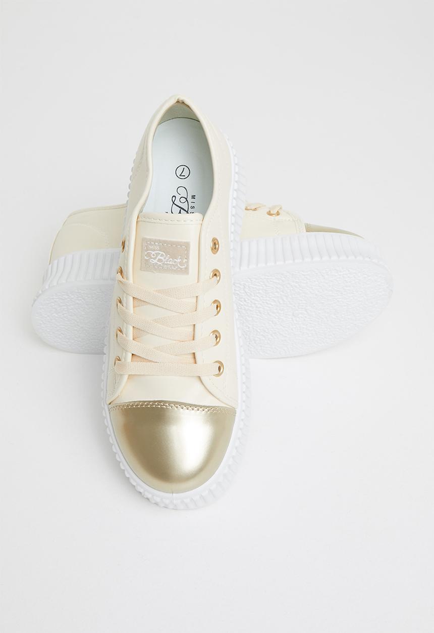 Miss Black - Kiss2 flatform sneaker - neutral