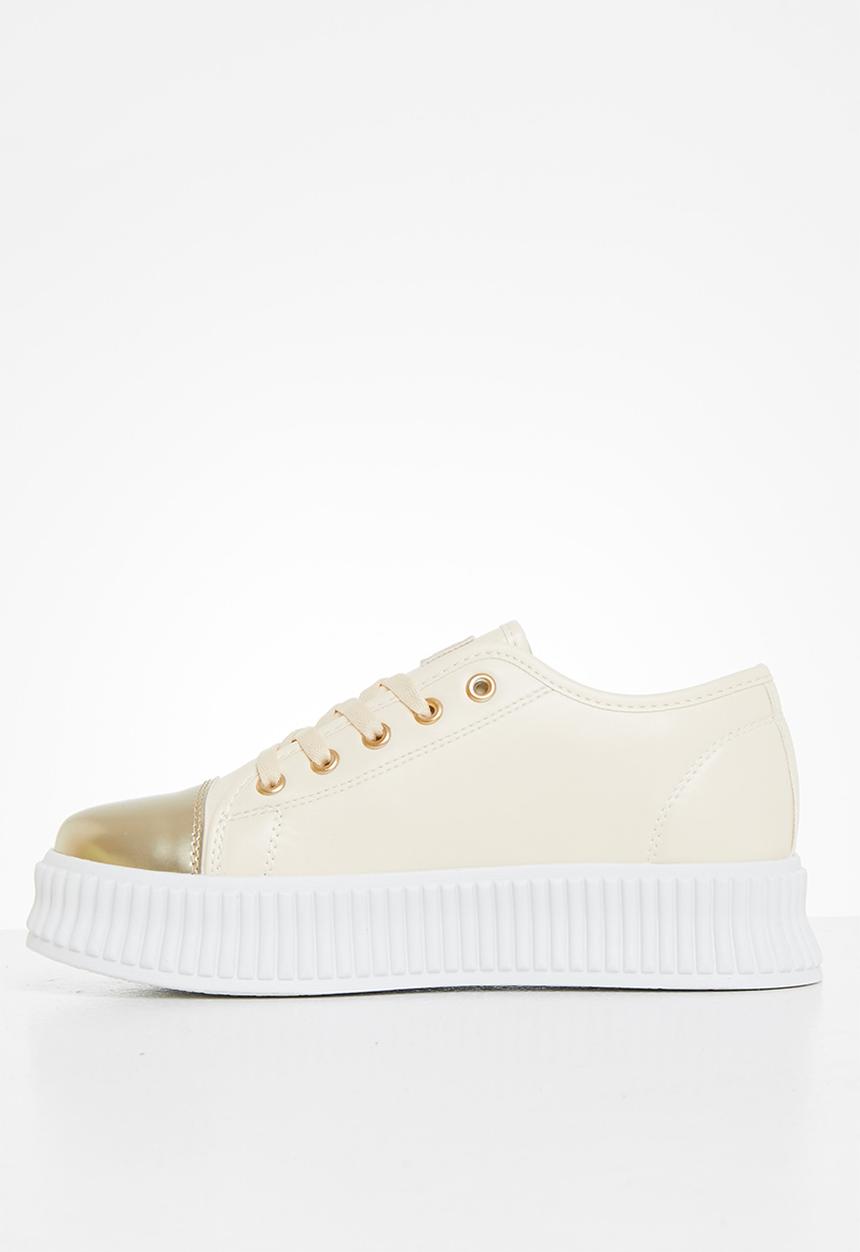 Miss Black - Kiss2 flatform sneaker - neutral