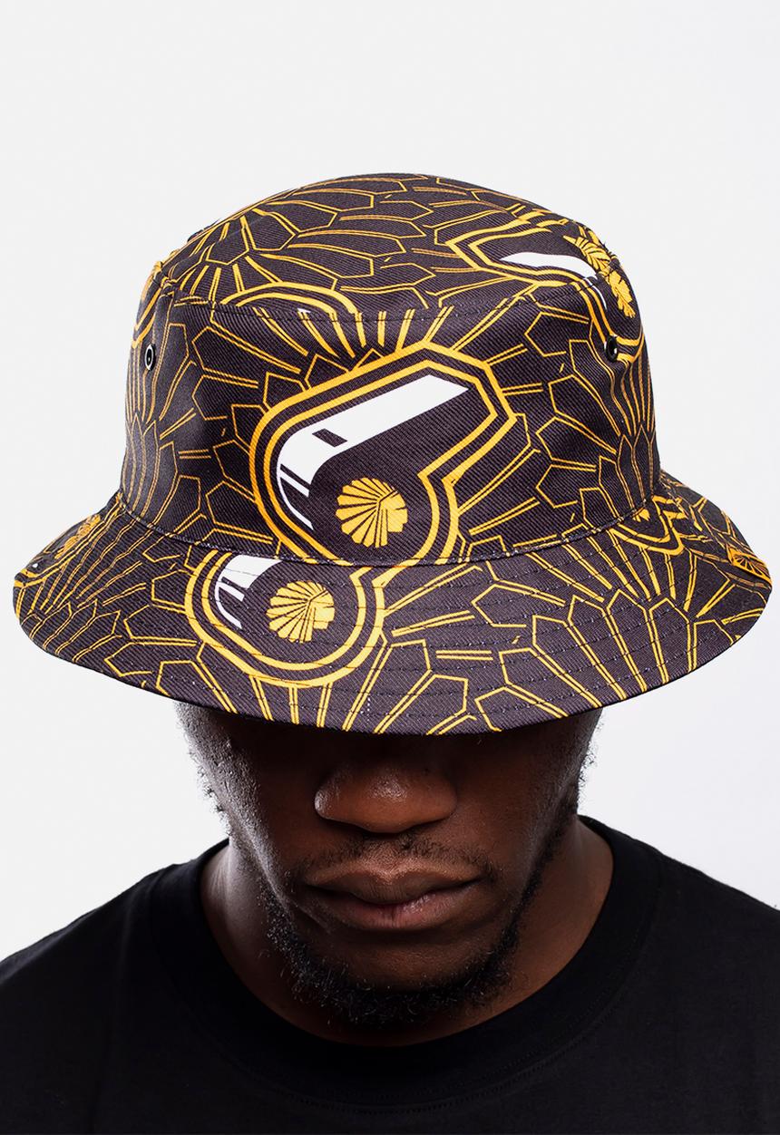 Kaizer Chiefs - Urban Edition - Waxprint reversible bucket hat - whistles pattern