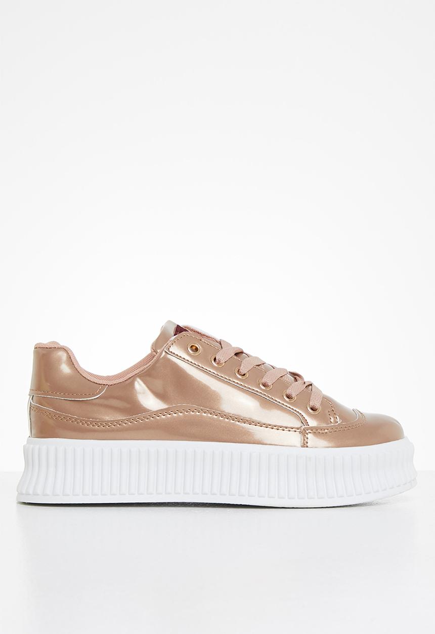 Miss Black - Kiss1 flatform sneaker - rose gold