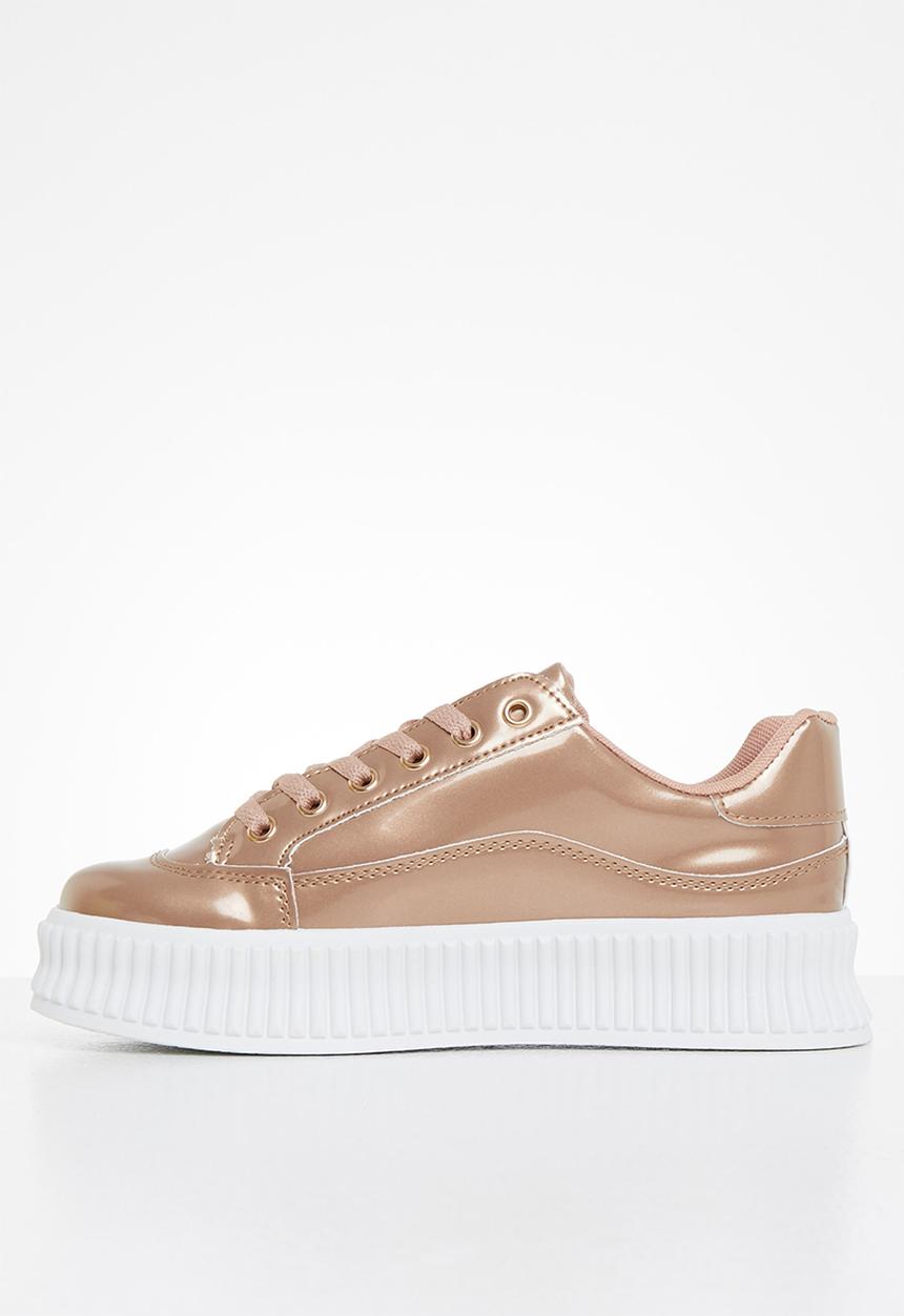 Miss Black - Kiss1 flatform sneaker - rose gold