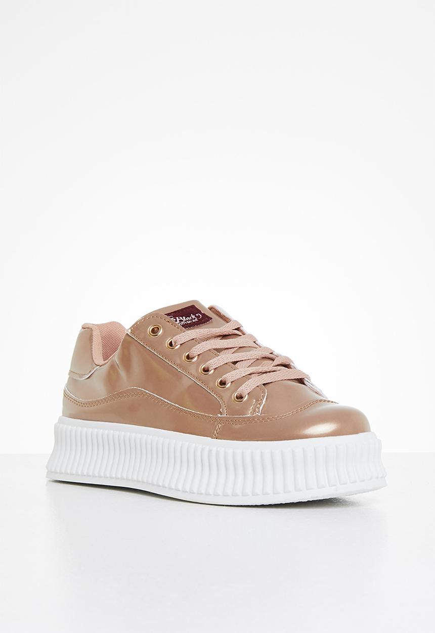 Miss Black - Kiss1 flatform sneaker - rose gold
