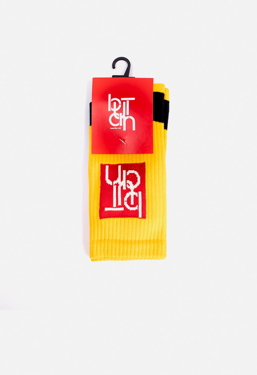 Butan - Classic connections socks - black & yellow