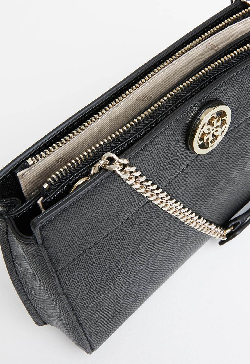 GUESS - Isla crossbody top zip - black