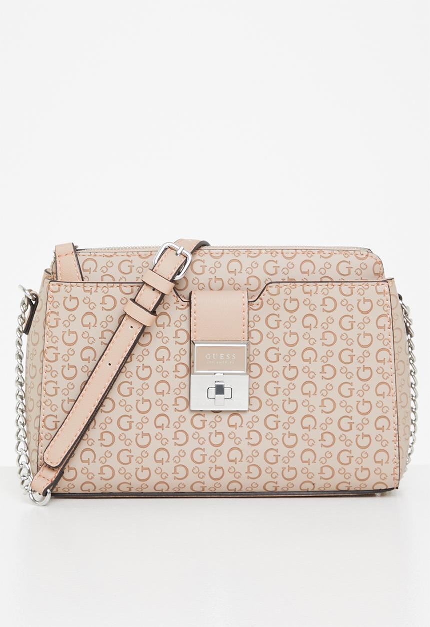 GUESS - Harris crossbody top zip - latte