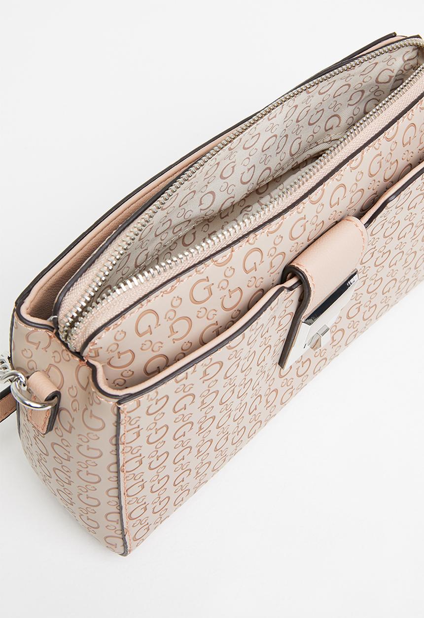 GUESS - Harris crossbody top zip - latte