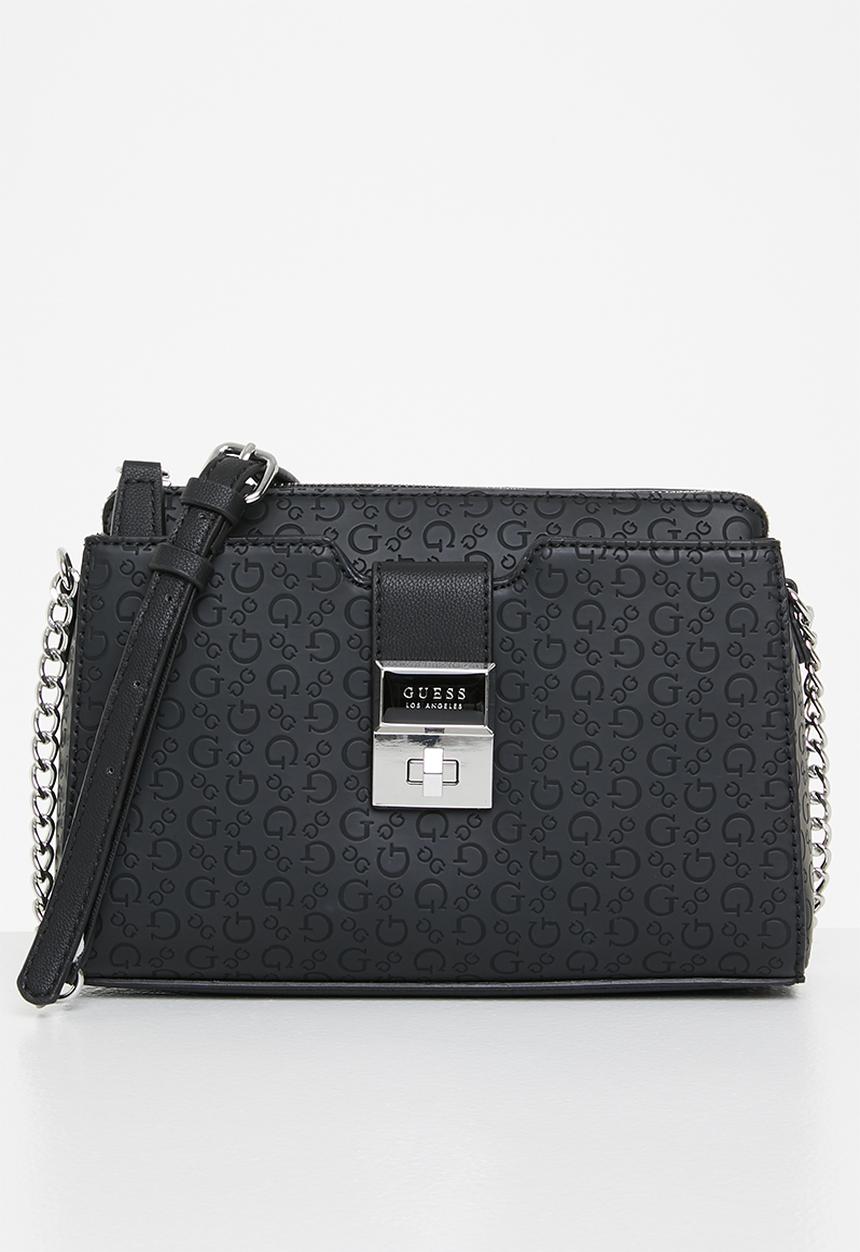 GUESS - Harris crossbody top zip - black