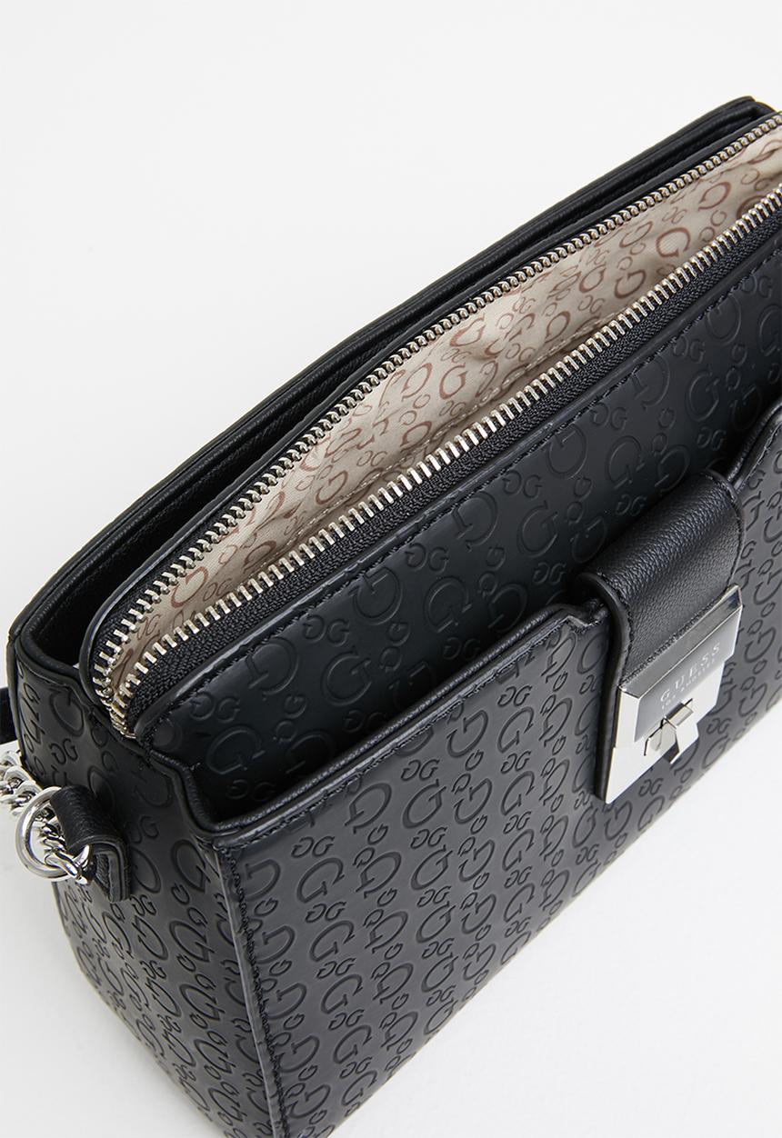 GUESS - Harris crossbody top zip - black