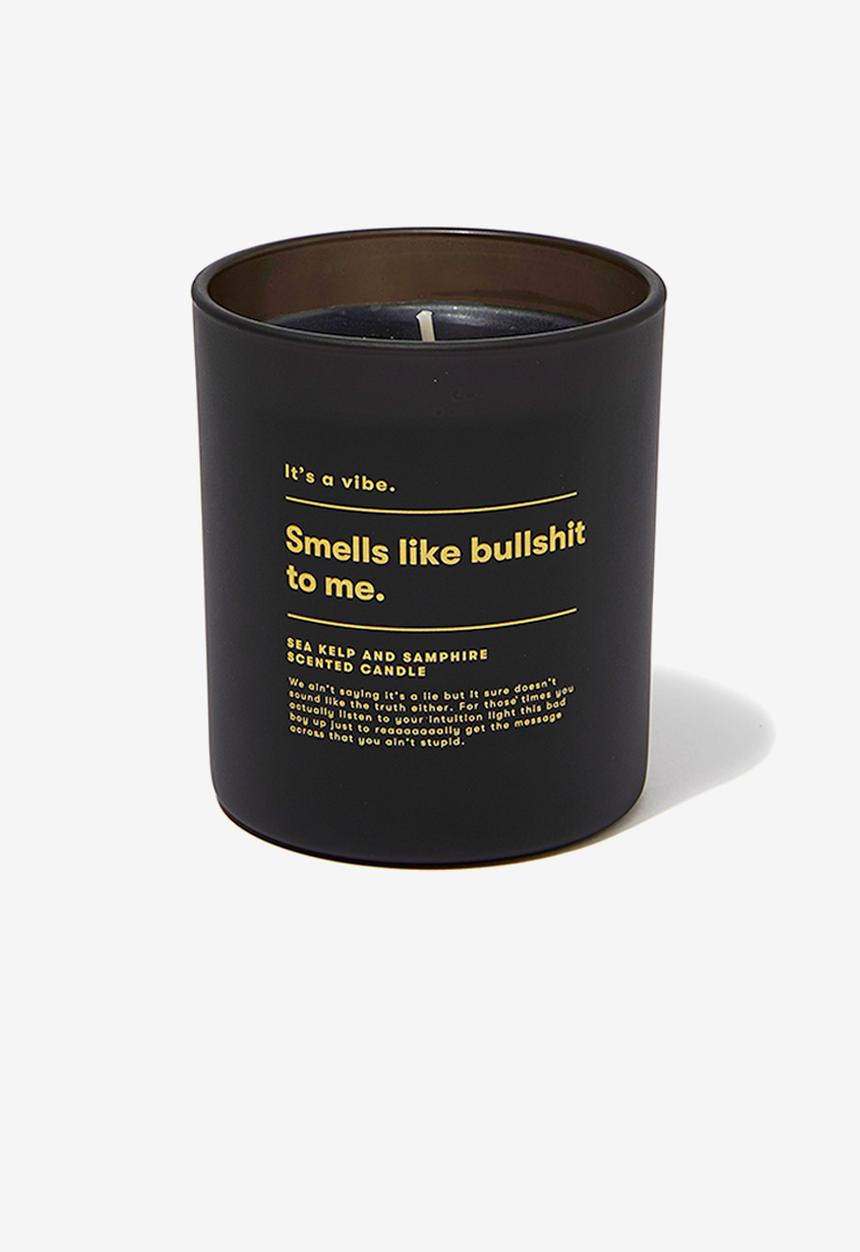 Typo - It s a vibe candle - smells like BS to me