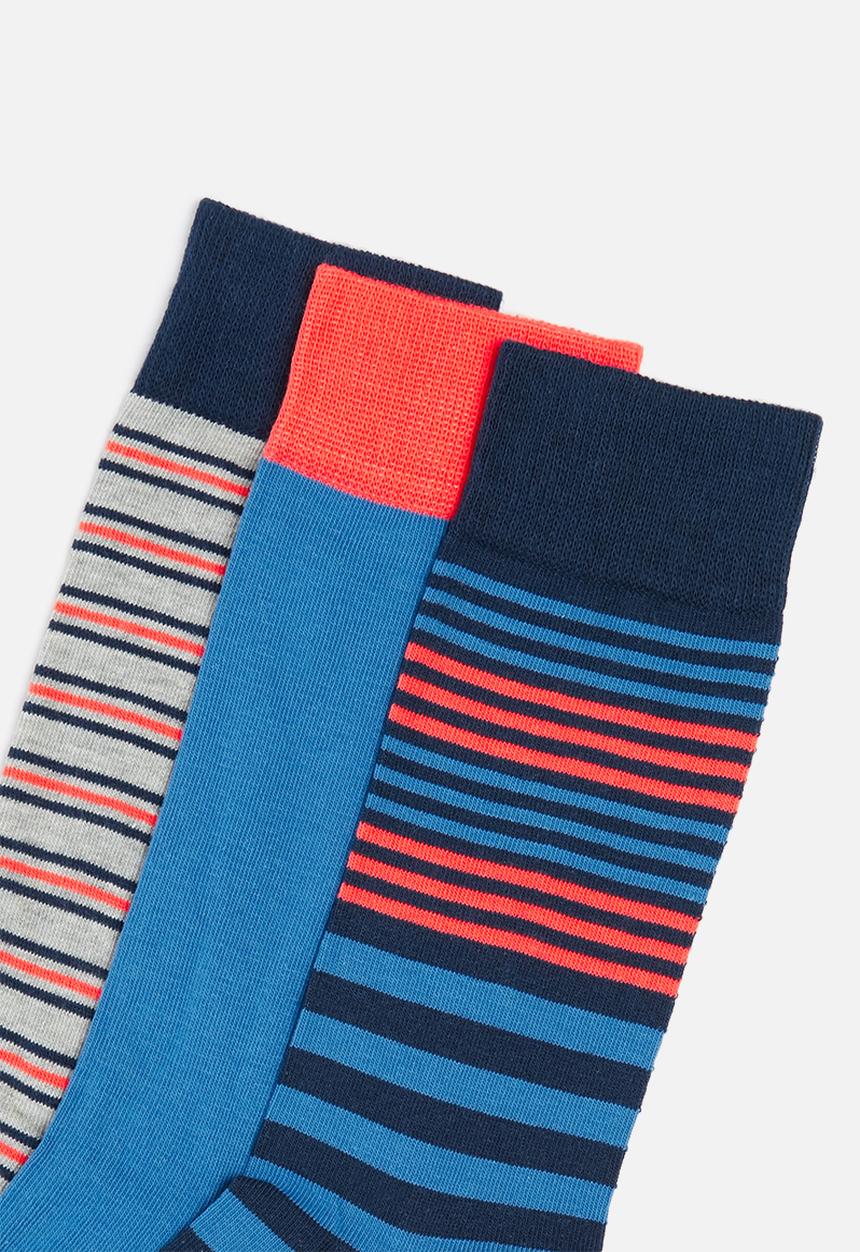 Original Penguin - 3-Pack penguin mens socks stripes - multi