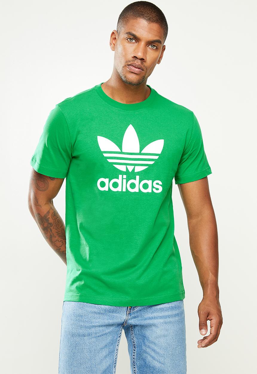 adidas Originals - Trefoil t-shirt - green & white