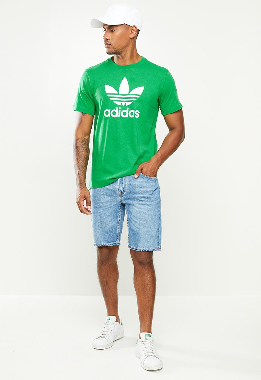 adidas Originals - Trefoil t-shirt - green & white