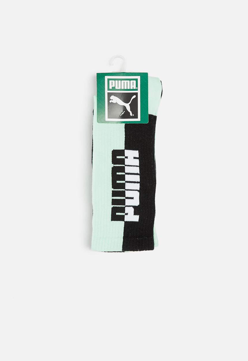 PUMA - Mens two tone 2 pack sock - puma black/eggshell blue