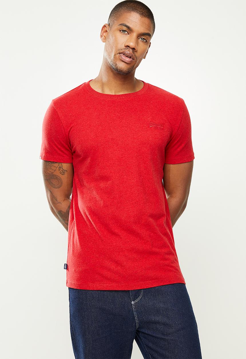 Superdry. - Ol vintage emb tee - red