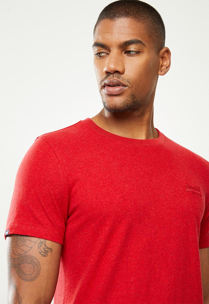 Superdry. - Ol vintage emb tee - red