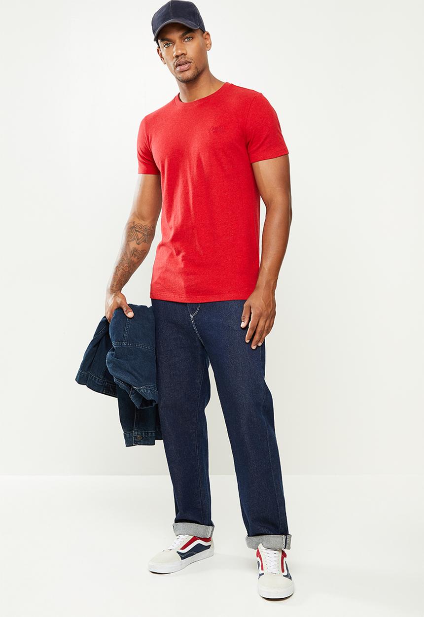 Superdry. - Ol vintage emb tee - red