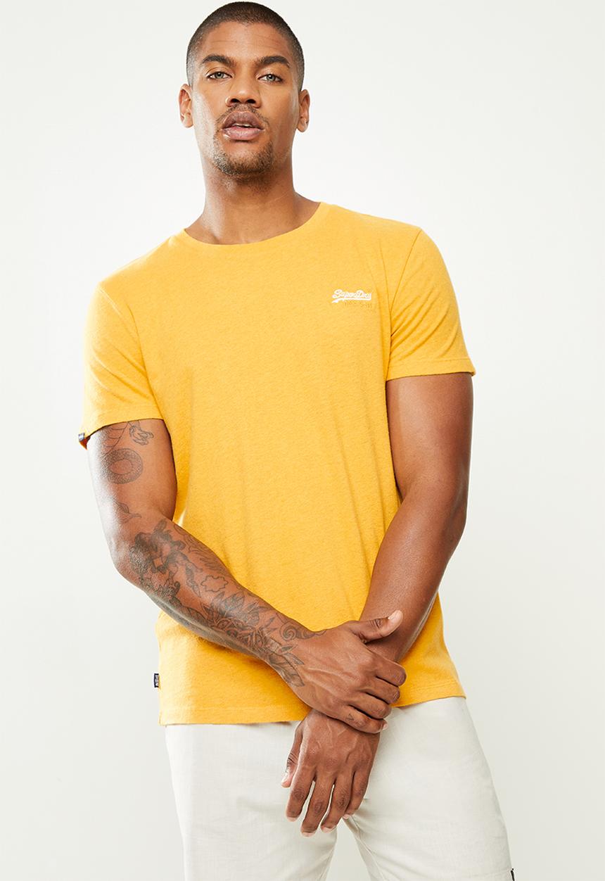 Superdry. - Ol vintage emb tee - yellow 