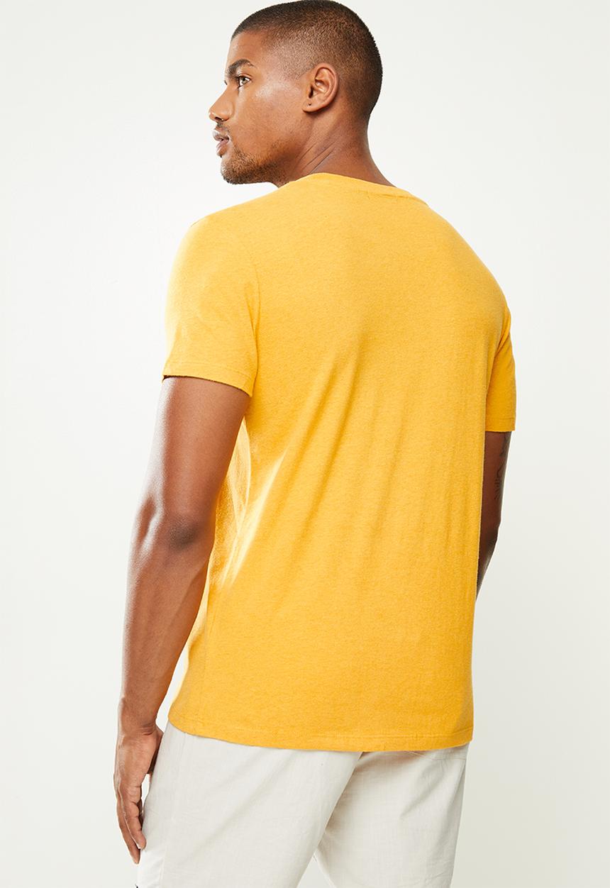 Superdry. - Ol vintage emb tee - yellow 