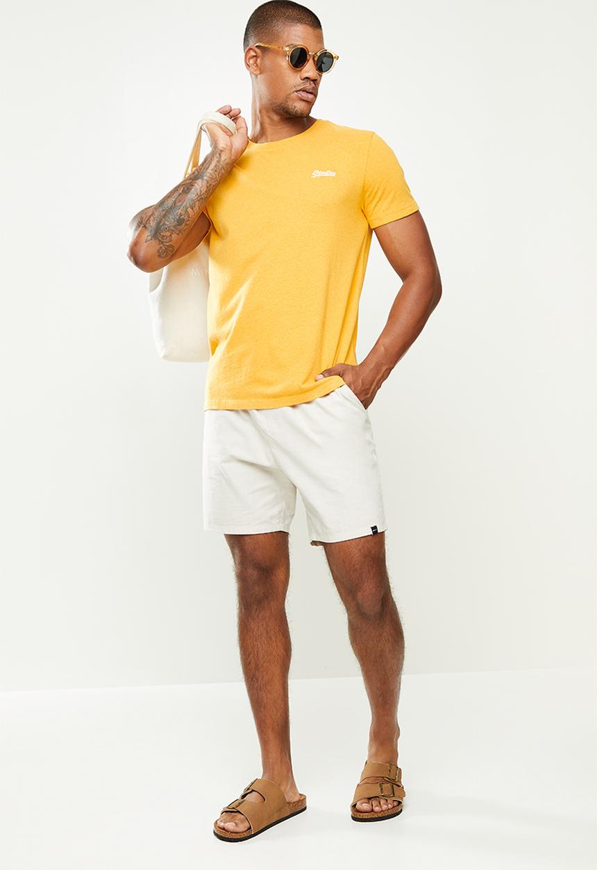 Superdry. - Ol vintage emb tee - yellow 