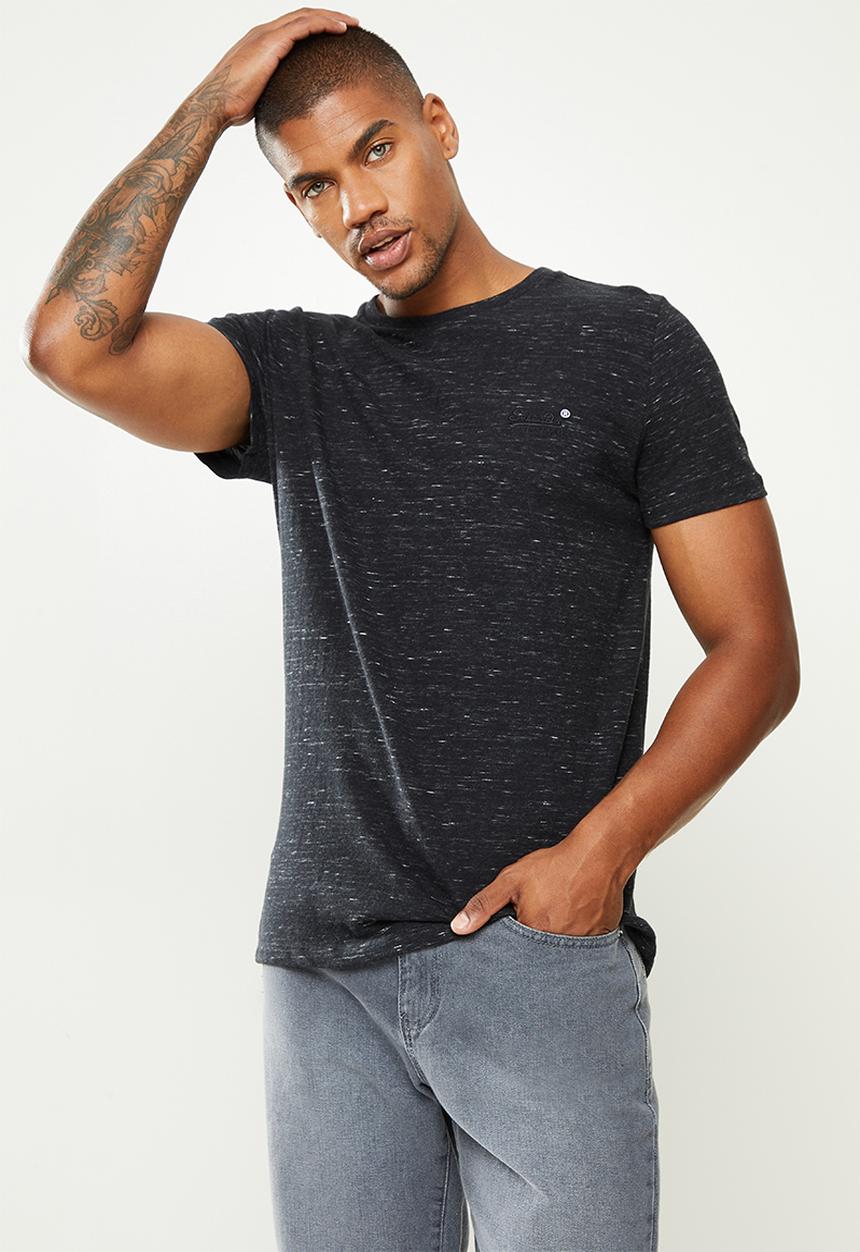 Superdry. - Ol vintage emb crew tee - black