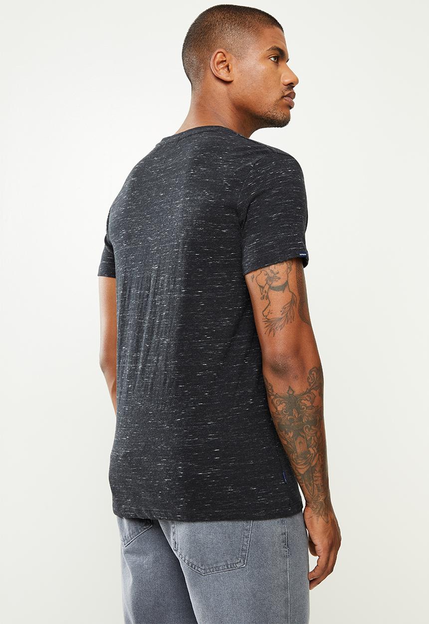 Superdry. - Ol vintage emb crew tee - black