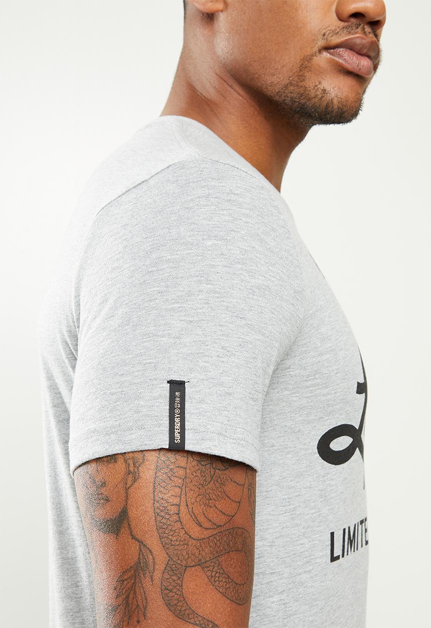 Superdry. - Military graphic tee - grey