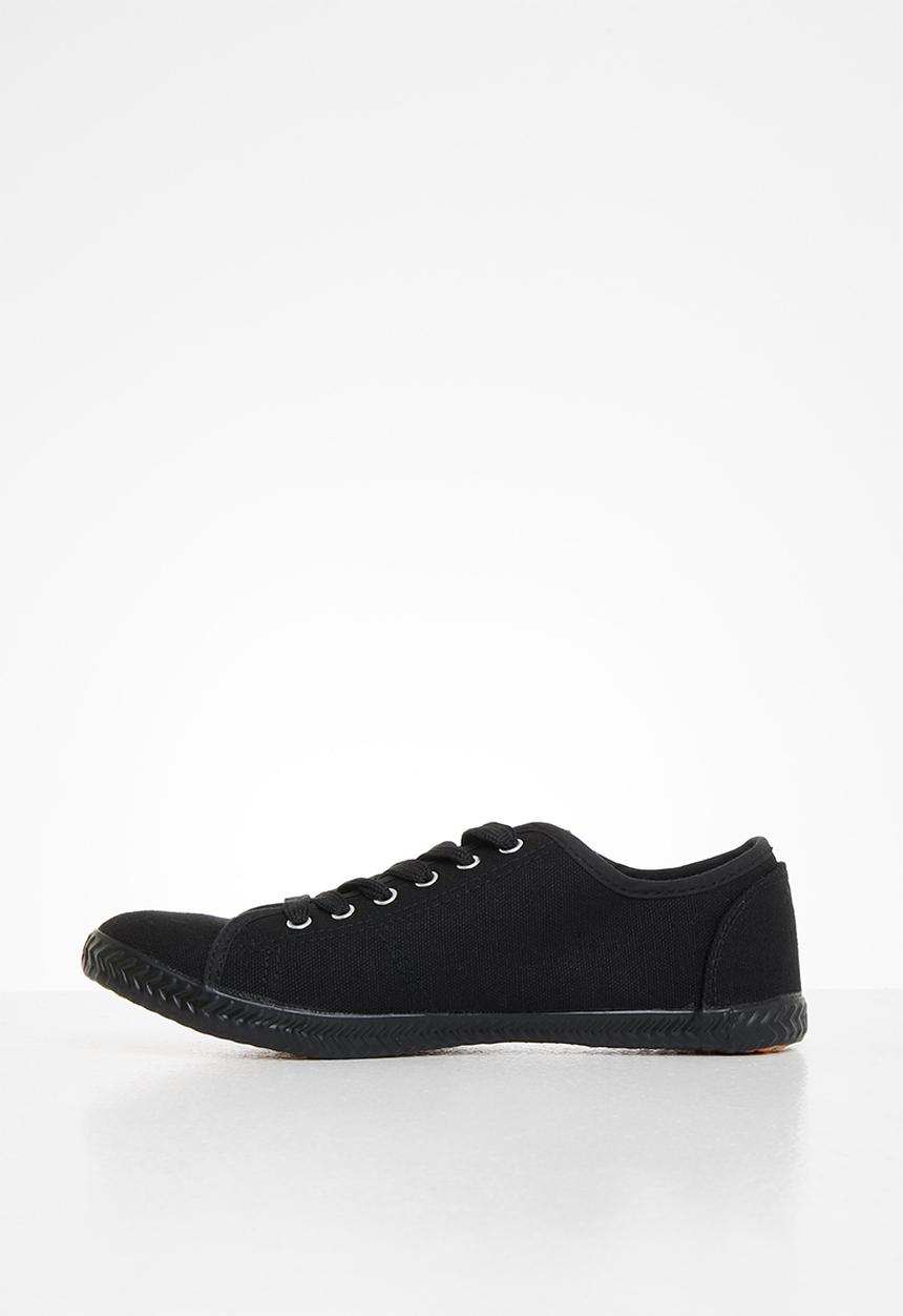 TOMY - Tomy 6 eyelet lace up - black