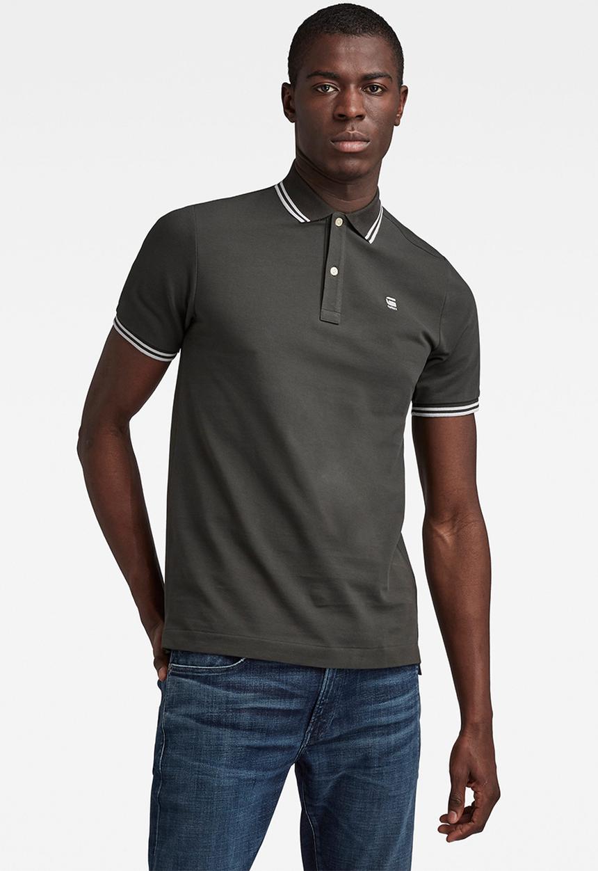 G-STAR - Dunda slim stripe polo s\s - cloak