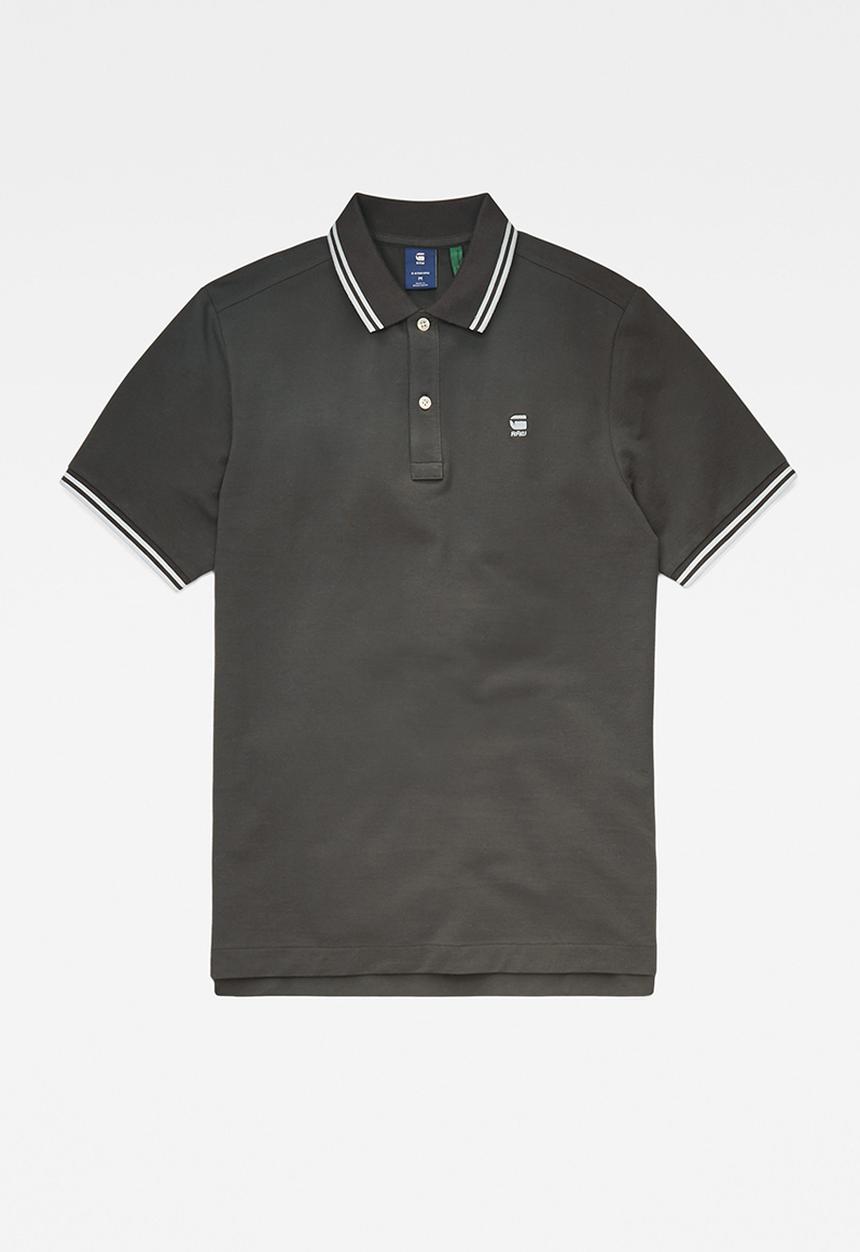 G-STAR - Dunda slim stripe polo s\s - cloak