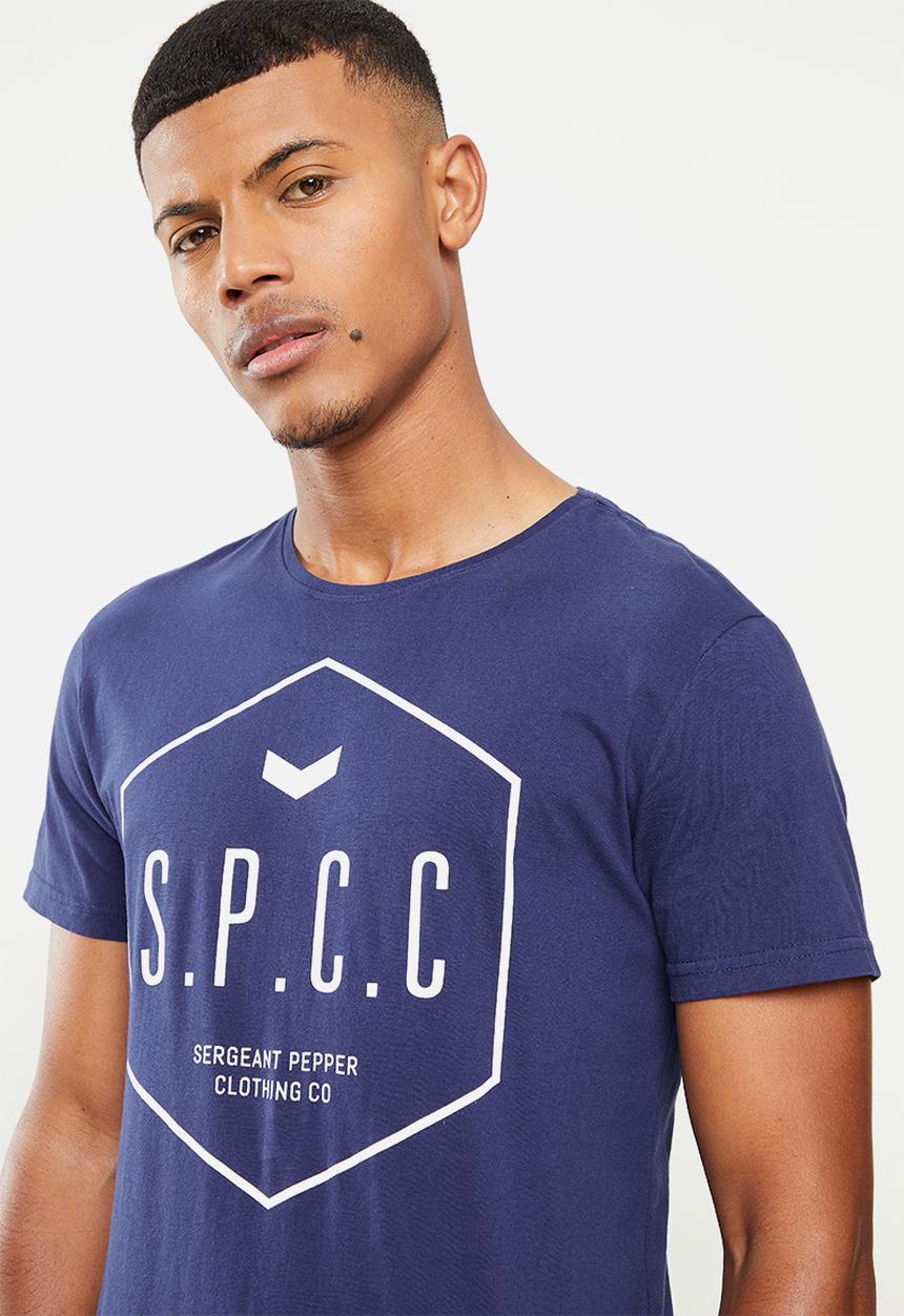 S.P.C.C - Renner regular fit straight hem, crew neck tee - sodalite blue