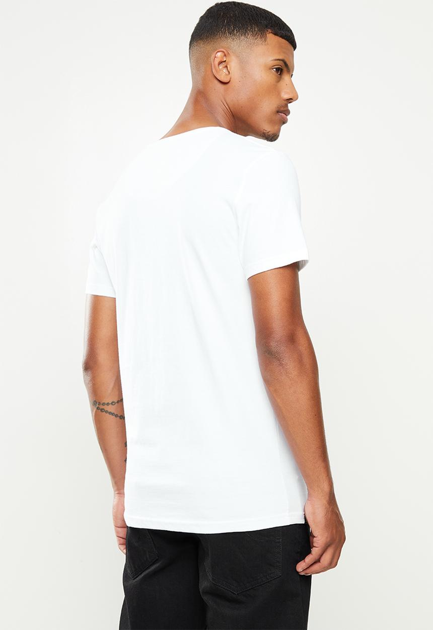 S.P.C.C - Renner regular fit straight hem, crew neck tee - white