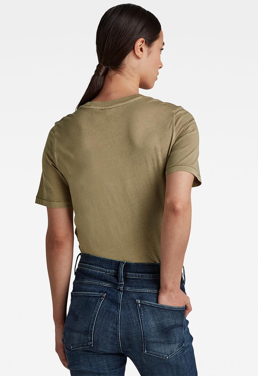 G-STAR - Regular fit overdyed tee - tan