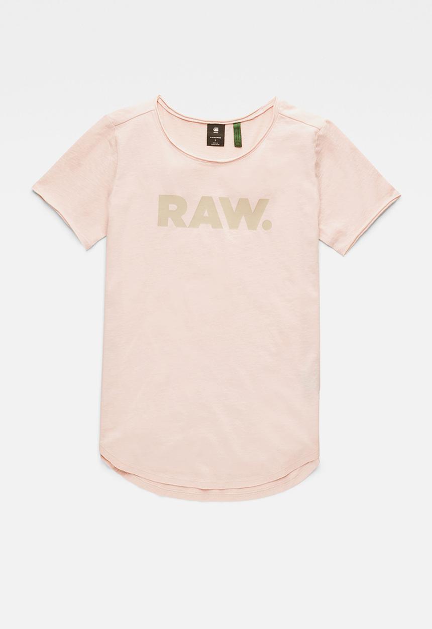 G-STAR - Raw. slim graphic - light pink