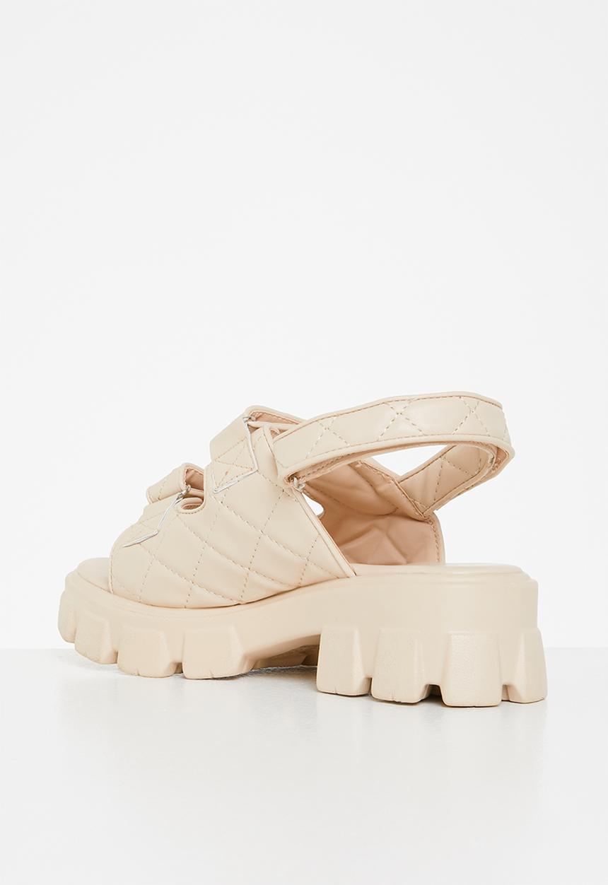Z_Code_Z - Emily quilted lug sole sandal - nude