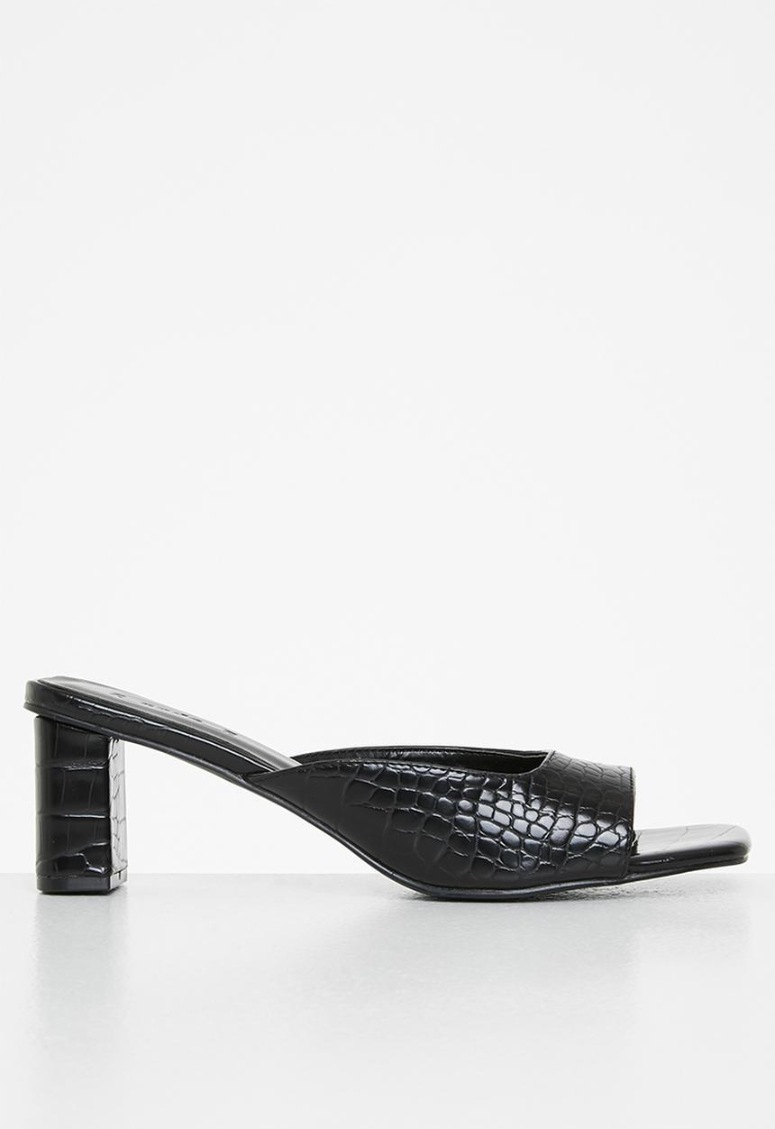Z_Code_Z - Zaya mule block heel - black