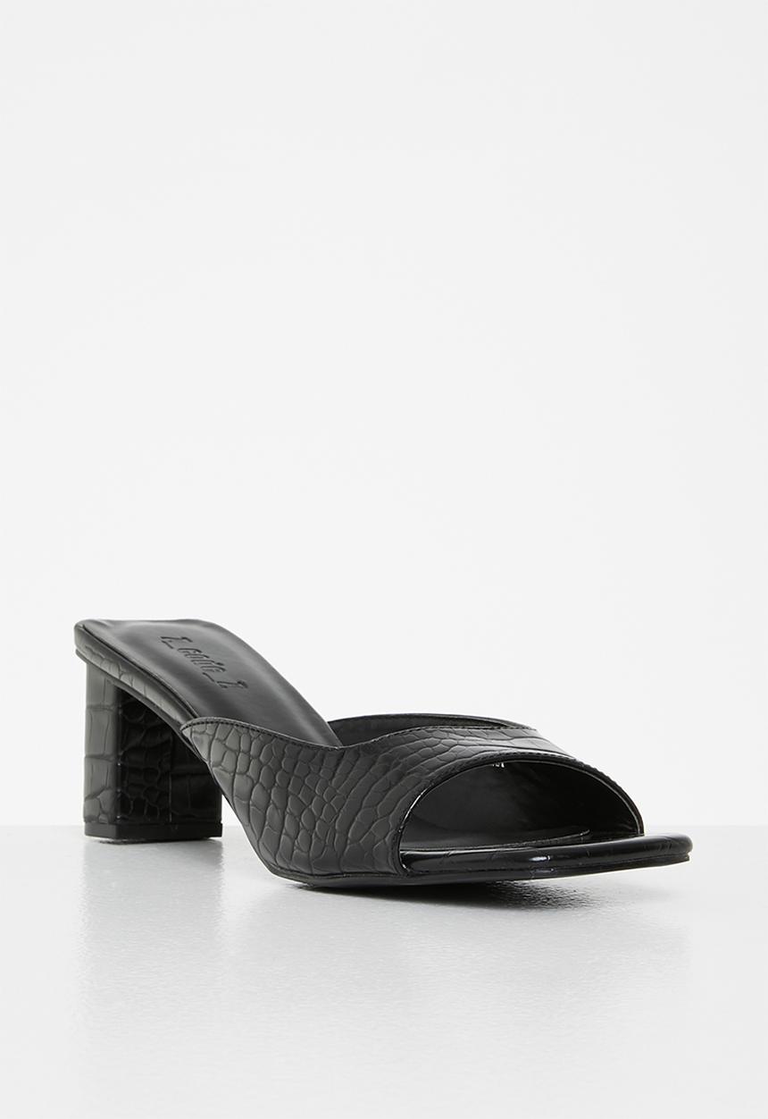 Z_Code_Z - Zaya mule block heel - black