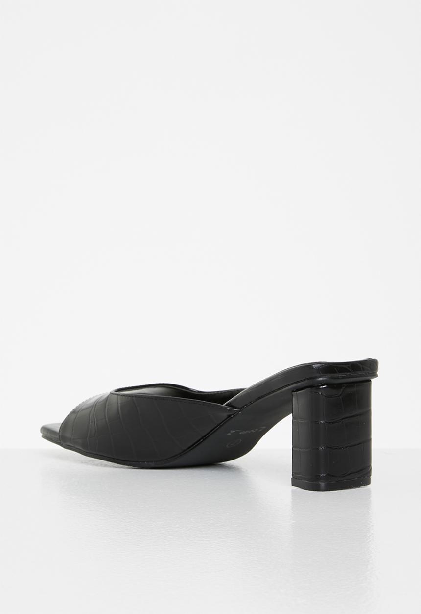 Z_Code_Z - Zaya mule block heel - black