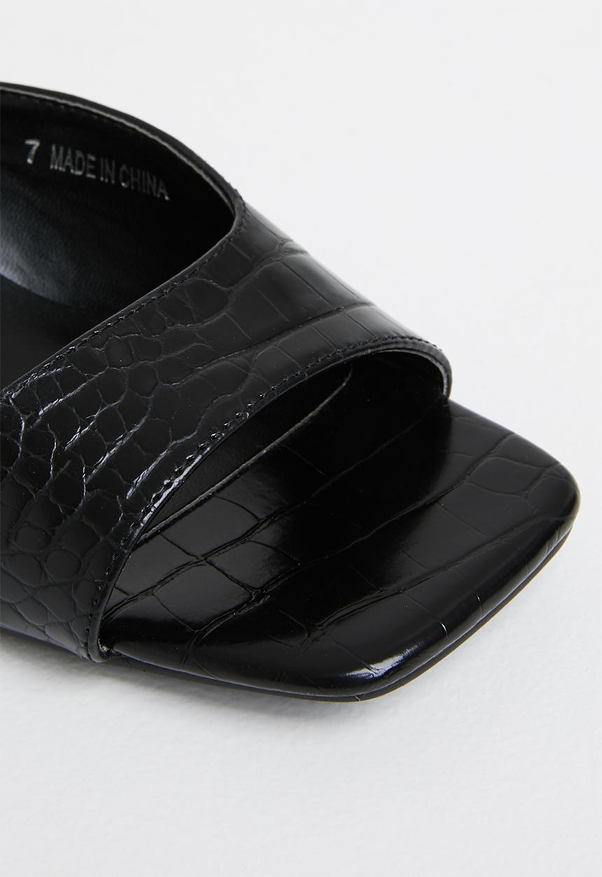 Z_Code_Z - Zaya mule block heel - black