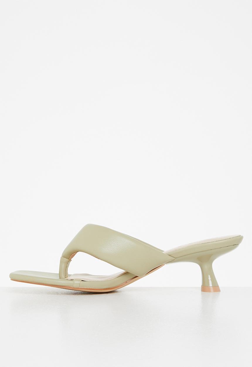 Z_Code_Z - Stella toe post kitten heel - sage