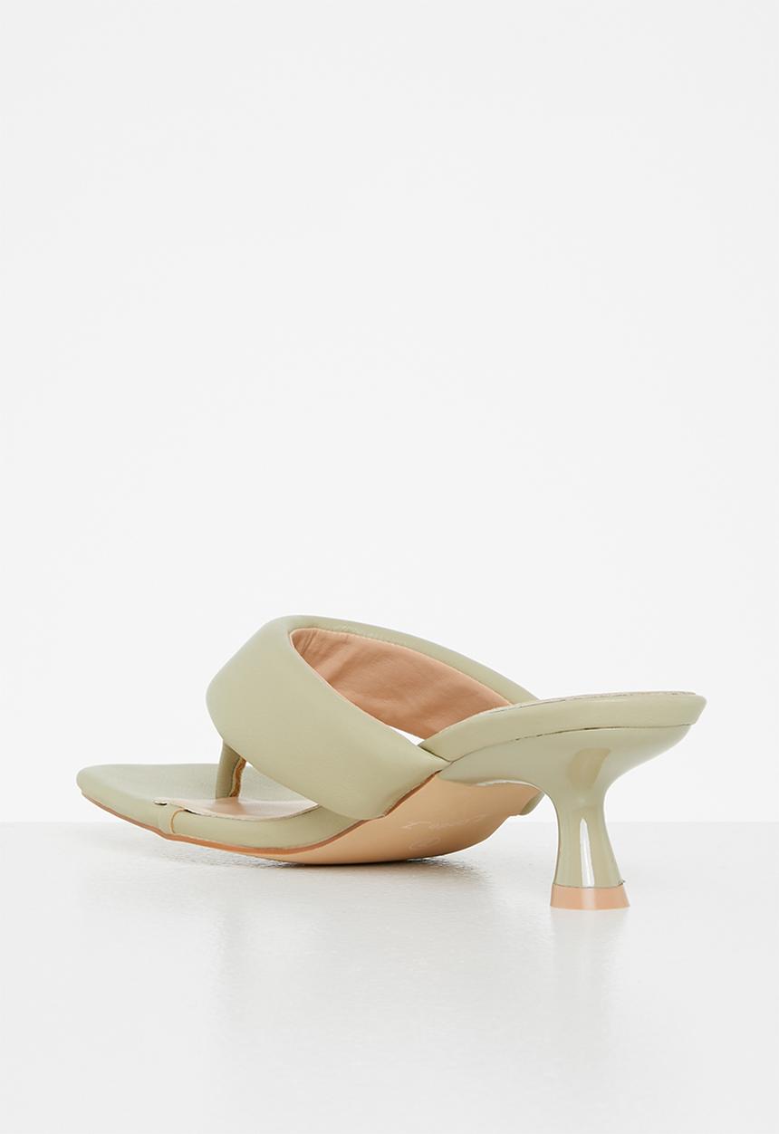 Z_Code_Z - Stella toe post kitten heel - sage