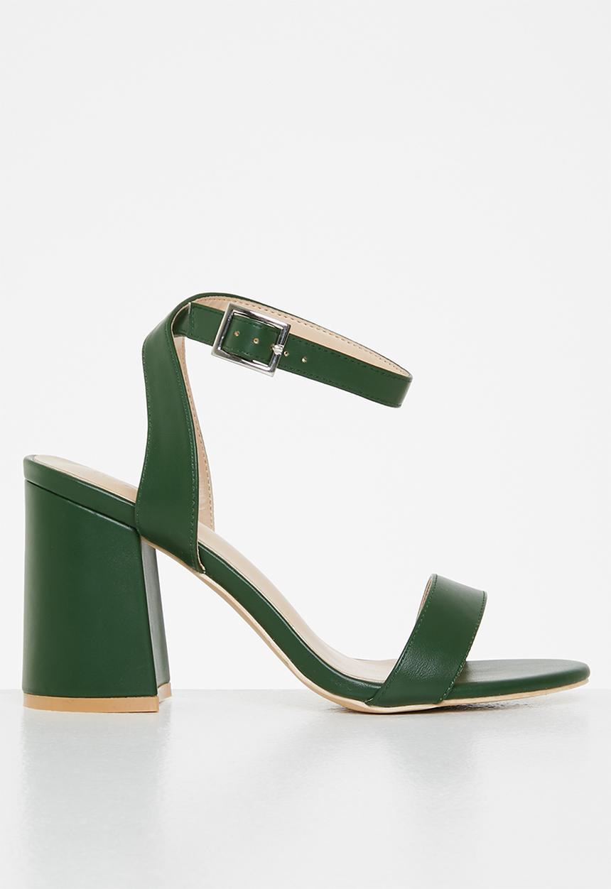 Z_Code_Z - Sophia ankle strap block heel - emerald