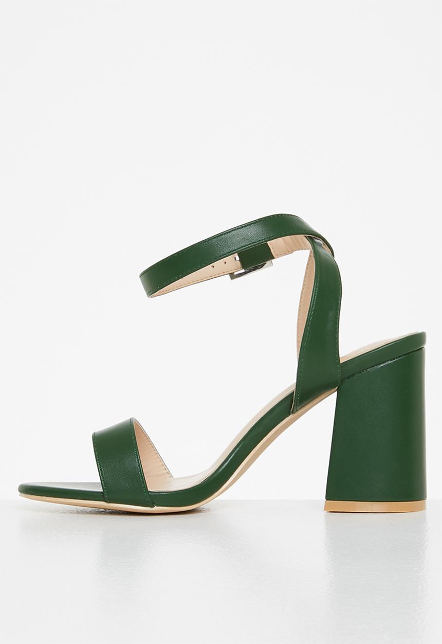 Z_Code_Z - Sophia ankle strap block heel - emerald