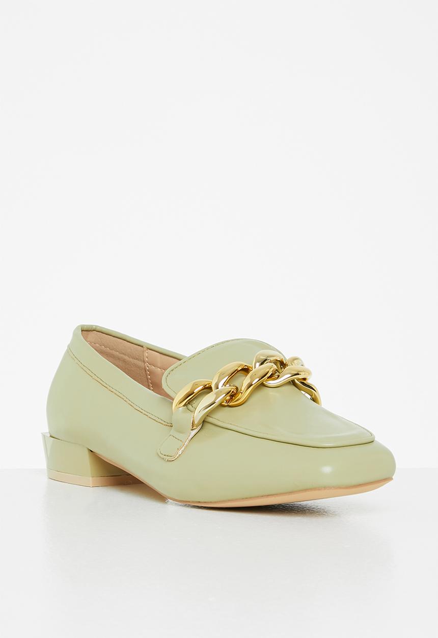 Z_Code_Z - Layla chain detail loafer - sage