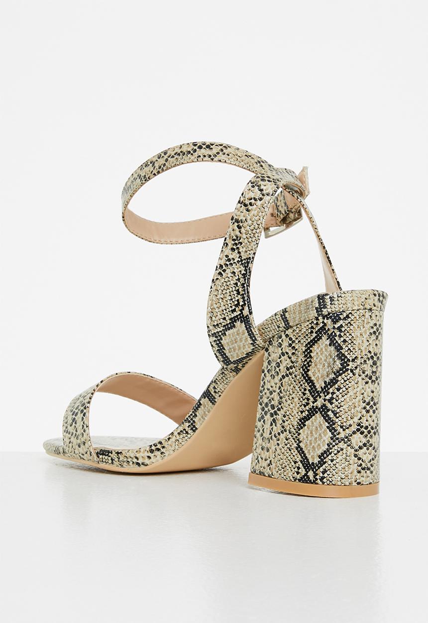 Z_Code_Z - Sophia ankle strap block heel - neutral