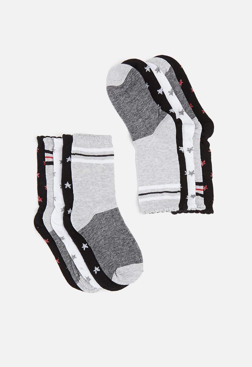 MINOTI - Girls 5 pack stars socks - multi